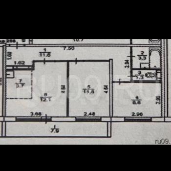 Продается 2-х комнатная квартира, 52,1 м²