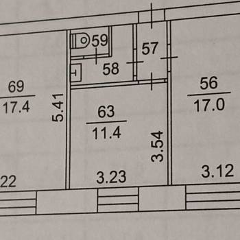 Продается 2-х комнатная квартира, 62 м²