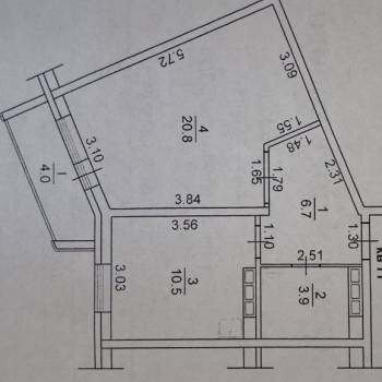 Продается 1-комнатная квартира, 42 м²