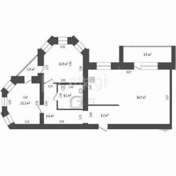 Сдается Многокомнатная квартира, 82 м²