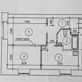 Сдается 2-х комнатная квартира, 40 м²