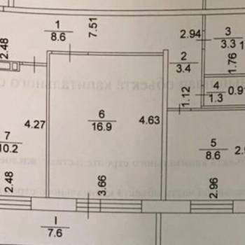 Продается 2-х комнатная квартира, 52,3 м²