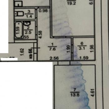 Продается 2-х комнатная квартира, 58,8 м²