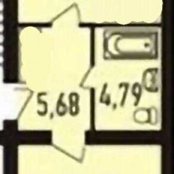 Продается 1-комнатная квартира, 47,3 м²