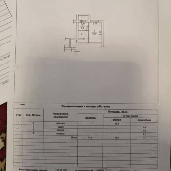 Сдается 1-комнатная квартира, 33,4 м²