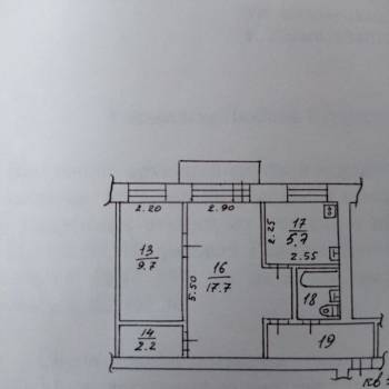 Продается 2-х комнатная квартира, 43,2 м²