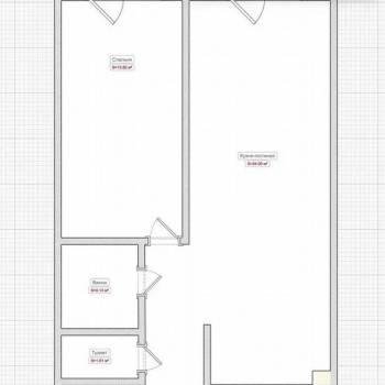 Сдается 2-х комнатная квартира, 53,5 м²