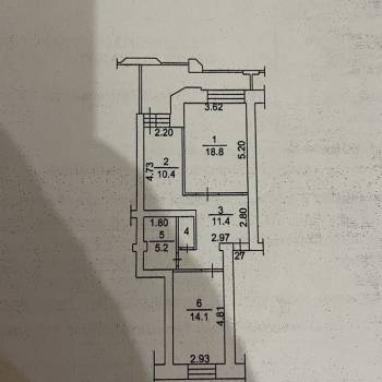Сдается 2-х комнатная квартира, 69 м²