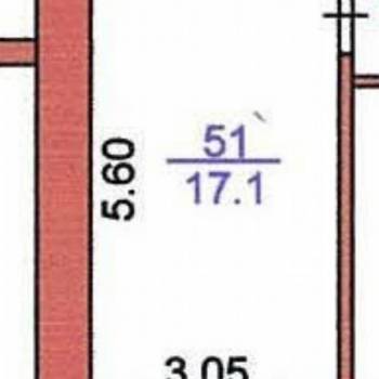 Продается 1-комнатная квартира, 17,1 м²