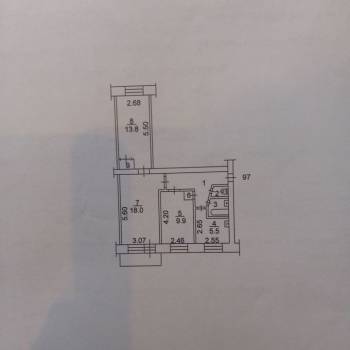 Продается 3-х комнатная квартира, 60 м²