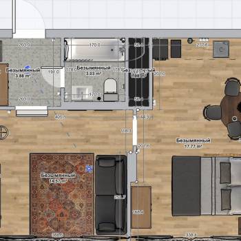 Сдается 1-комнатная квартира, 40 м²