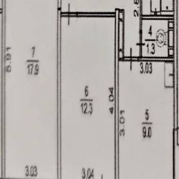 Продается 2-х комнатная квартира, 52,4 м²