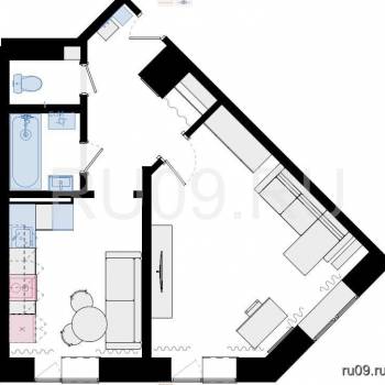 Сдается 1-комнатная квартира, 43 м²