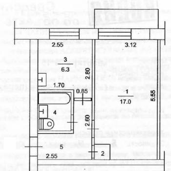 Продается 1-комнатная квартира, 30,8 м²