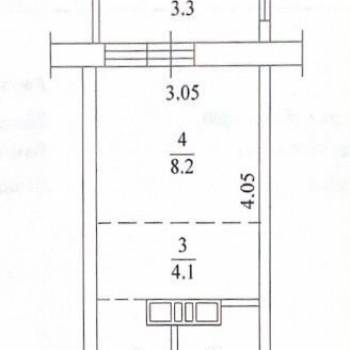 Сдается 1-комнатная квартира, 22,3 м²