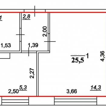 Продается 1-комнатная квартира, 26 м²