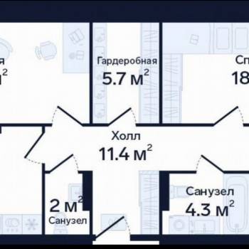 Продается 3-х комнатная квартира, 86 м²