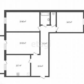 Продается 3-х комнатная квартира, 91,4 м²