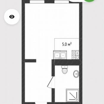 Продается 1-комнатная квартира, 22,2 м²