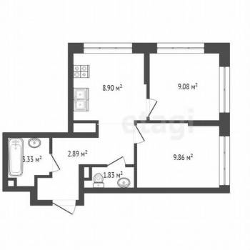 Продается 2-х комнатная квартира, 41,6 м²