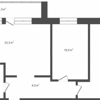 Продается 2-х комнатная квартира, 74 м²