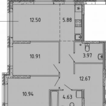 Продается 3-х комнатная квартира, 61,5 м²