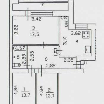 Сдается Многокомнатная квартира, 76 м²