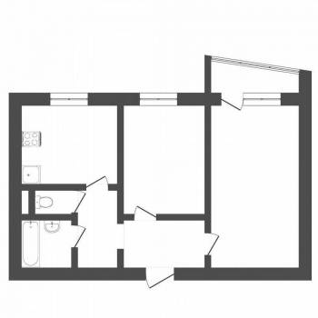 Продается 2-х комнатная квартира, 50,6 м²
