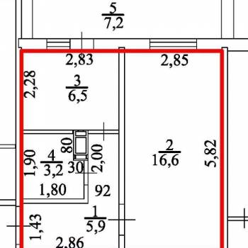 Продается 1-комнатная квартира, 38,9 м²