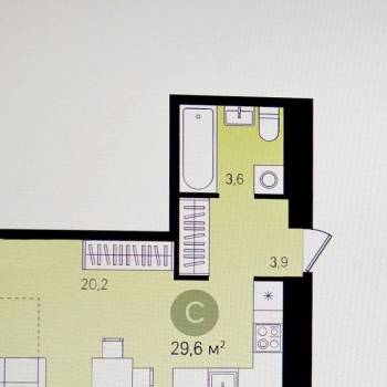 Сдается 1-комнатная квартира, 30 м²