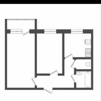 Продается 2-х комнатная квартира, 50,4 м²