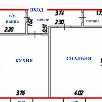 Сдается 1-комнатная квартира, 46 м²