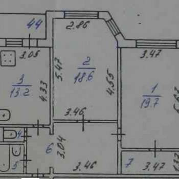 Продается 2-х комнатная квартира, 77,1 м²