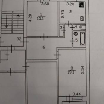 Продается 2-х комнатная квартира, 61,1 м²