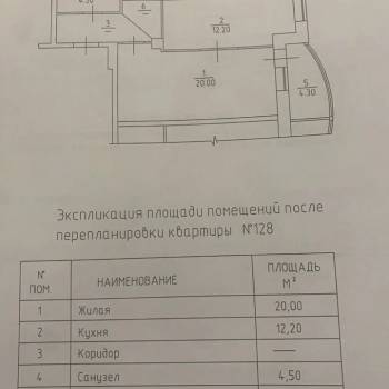 Продается 1-комнатная квартира, 43,3 м²