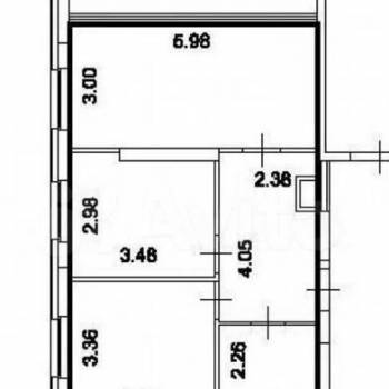 Сдается 2-х комнатная квартира, 54 м²
