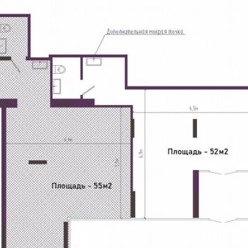 Сдается Нежилое помещение, 52 м²