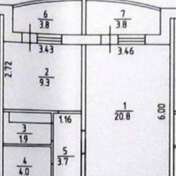 Сдается 1-комнатная квартира, 40 м²