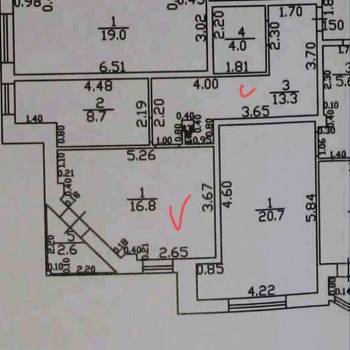 Сдается 1-комнатная квартира, 42 м²