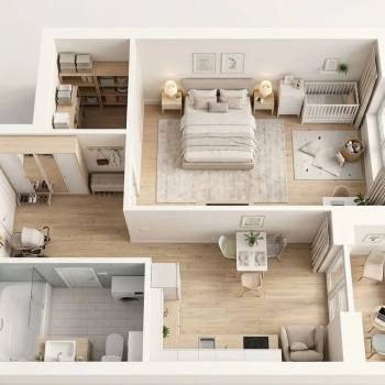 Продается 1-комнатная квартира, 46,1 м²