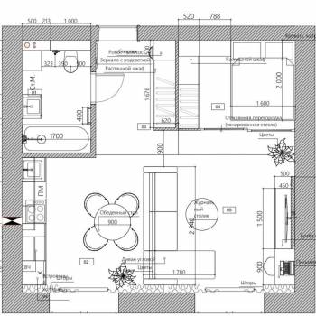 Сдается 1-комнатная квартира, 42 м²
