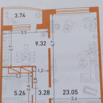 Продается 1-комнатная квартира, 41,1 м²