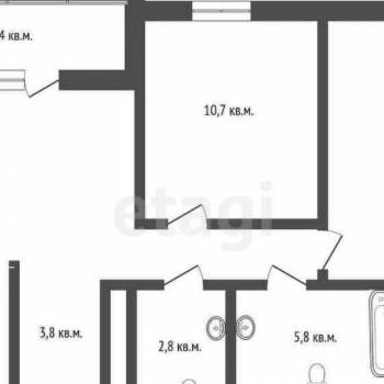 Продается 2-х комнатная квартира, 60,3 м²