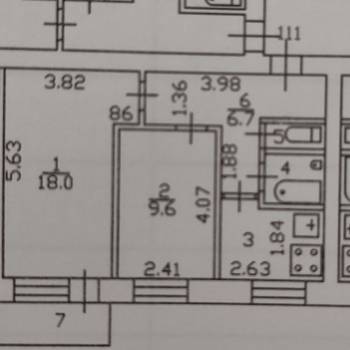 Продается 2-х комнатная квартира, 43,3 м²