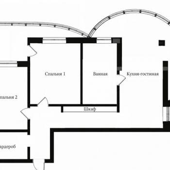 Сдается 2-х комнатная квартира, 84 м²