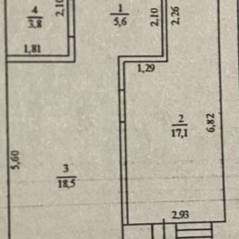 Продается 1-комнатная квартира, 45 м²