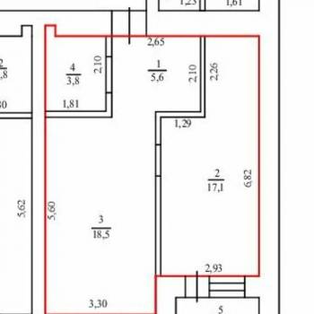 Продается 1-комнатная квартира, 45 м²